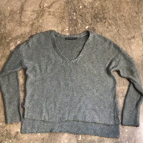 Peruvian Connection 100% Pima cotton sweater, XS, green - Picture 2 of 12
